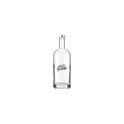 Variante argenté - Bouteille d'eau personnalisable en verre avec logo - Helsinki 1L