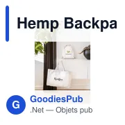Sac à dos personnalisable en chanvre avec logo - Hemp Backpack - Miniature 4