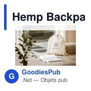 Sac à dos personnalisable en chanvre avec logo - Hemp Backpack - Miniature 5