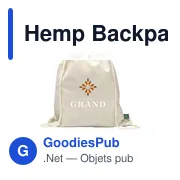 Sac à dos personnalisable en chanvre avec logo - Hemp Backpack - Miniature 6