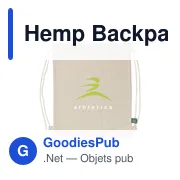Sac à dos personnalisable en chanvre avec logo - Hemp Backpack - Miniature 7