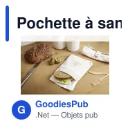 Pochette à sandwich personnalisable en chanvre avec logo - Miniature 4