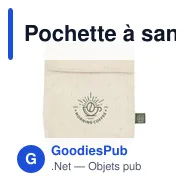 Pochette à sandwich personnalisable en chanvre avec logo - Miniature 7