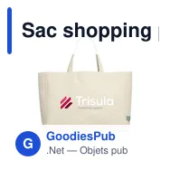 Sac shopping personnalisable en chanvre avec logo - Hemp Shopping Bag - Miniature 6