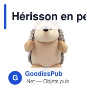 Hérisson en peluche personnalisable avec logo - Danica - Miniature 3