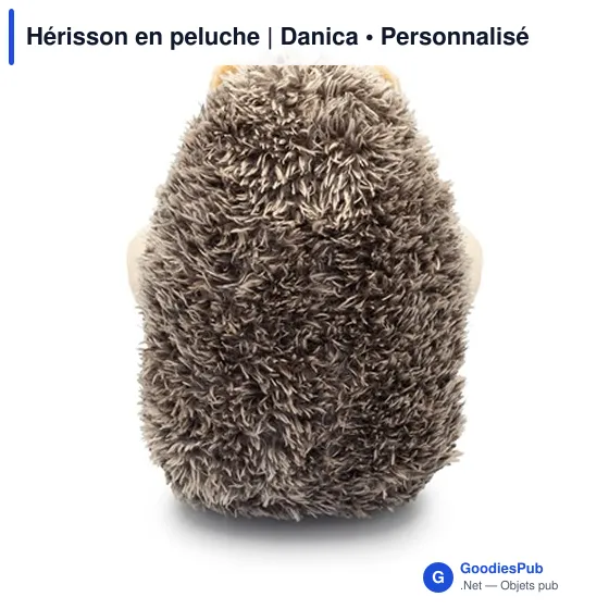Hérisson en peluche personnalisable avec logo - Danica - Image 4