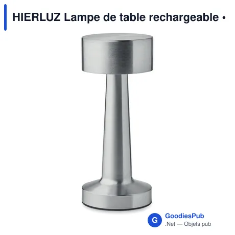 HIERLUZ Lampe de table rechargeable