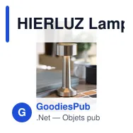 HIERLUZ Lampe de table rechargeable - Miniature 3