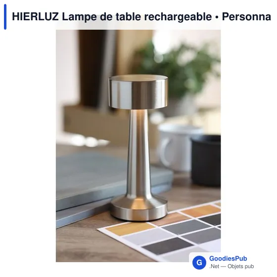 HIERLUZ Lampe de table rechargeable - Image 3