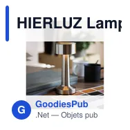 HIERLUZ Lampe de table rechargeable - Miniature 7