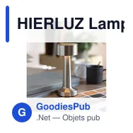 HIERLUZ Lampe de table rechargeable - Miniature 8