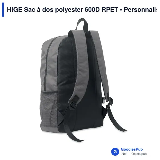 HIGE Sac à dos polyester 600D RPET - Image 2