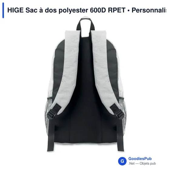 HIGE Sac à dos polyester 600D RPET - Image 11