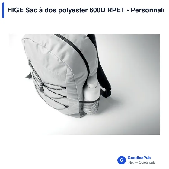 HIGE Sac à dos polyester 600D RPET - Image 12