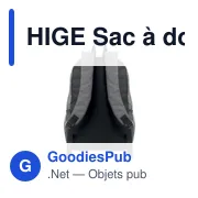HIGE Sac à dos polyester 600D RPET - Miniature 5