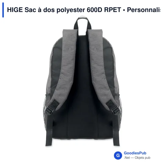HIGE Sac à dos polyester 600D RPET - Image 5