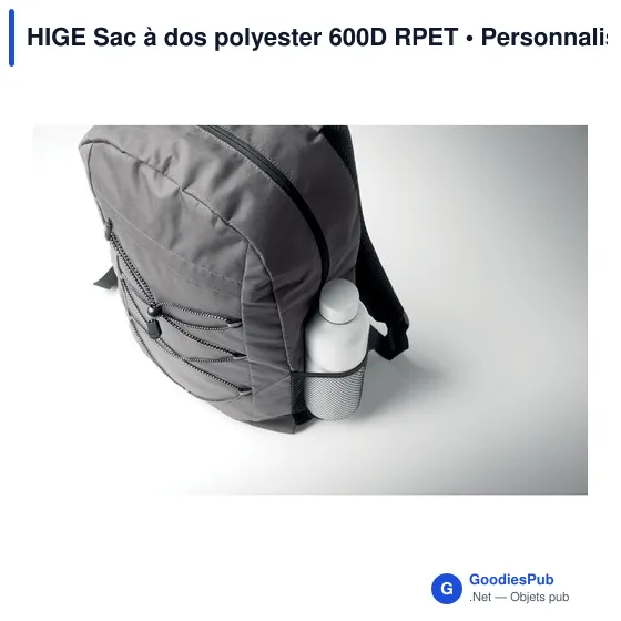 HIGE Sac à dos polyester 600D RPET - Image 6