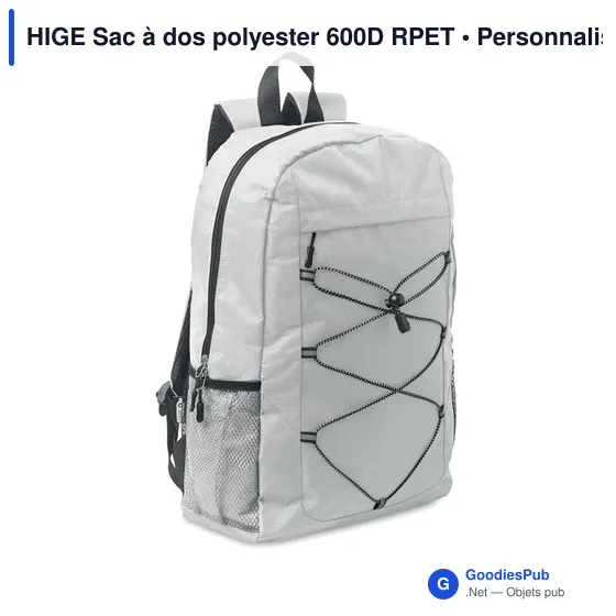HIGE Sac à dos polyester 600D RPET - Image 7