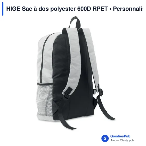 HIGE Sac à dos polyester 600D RPET - Image 8
