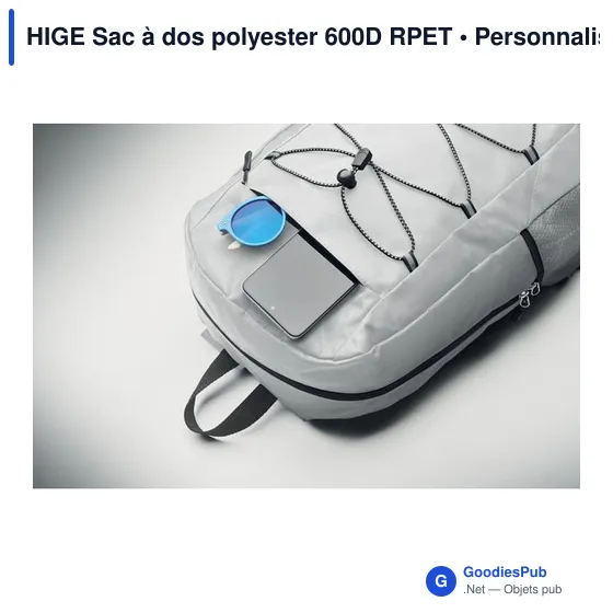 HIGE Sac à dos polyester 600D RPET - Image 10