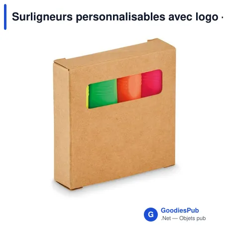 Surligneurs personnalisables avec logo - HIGH4 Set de surligneurs
