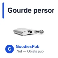 Gourde personnalisable HipFlask 200 ml avec logo - Miniature 1