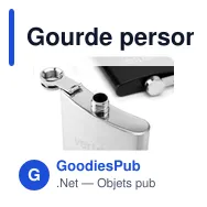 Gourde personnalisable HipFlask 200 ml avec logo - Miniature 2