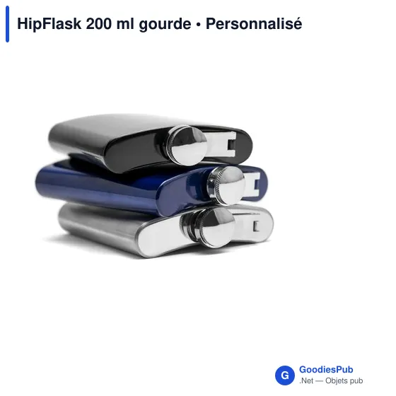 Gourde personnalisable HipFlask 200 ml avec logo - Image 12