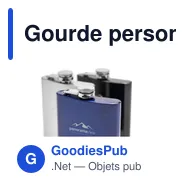 Gourde personnalisable HipFlask 200 ml avec logo - Miniature 4