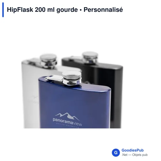 Gourde personnalisable HipFlask 200 ml avec logo - Image 4