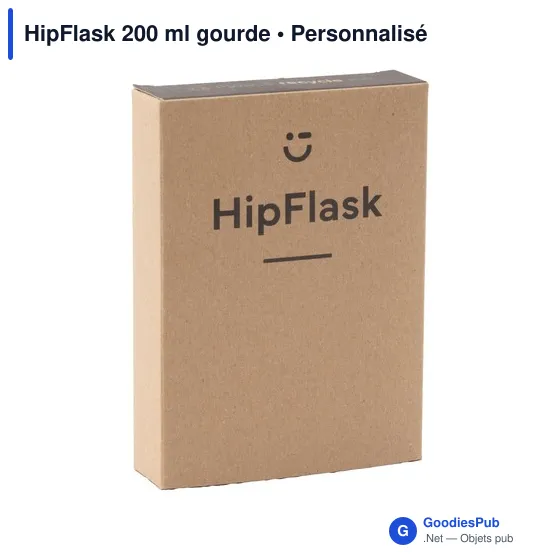 Gourde personnalisable HipFlask 200 ml avec logo - Image 5