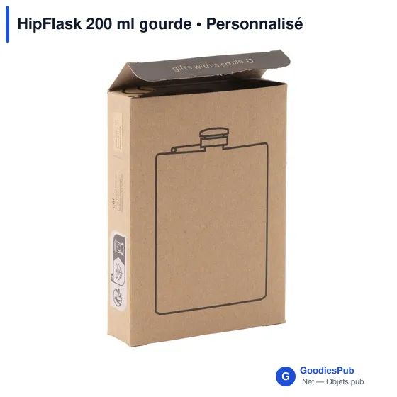 Gourde personnalisable HipFlask 200 ml avec logo - Image 6