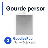 Gourde personnalisable HipFlask 200 ml avec logo - Miniature 7