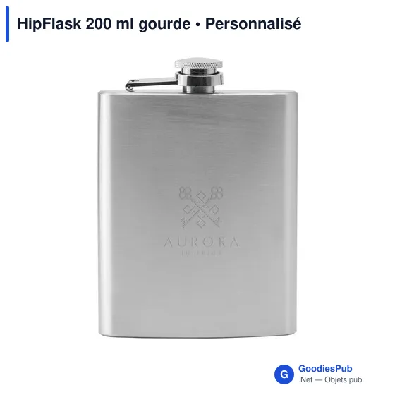 Gourde personnalisable HipFlask 200 ml avec logo - Image 7