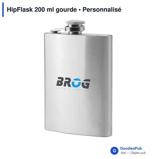 Gourde personnalisable HipFlask 200 ml avec logo - Image 8