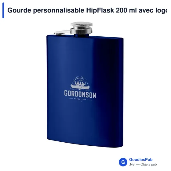Gourde personnalisable HipFlask 200 ml avec logo - Image 9