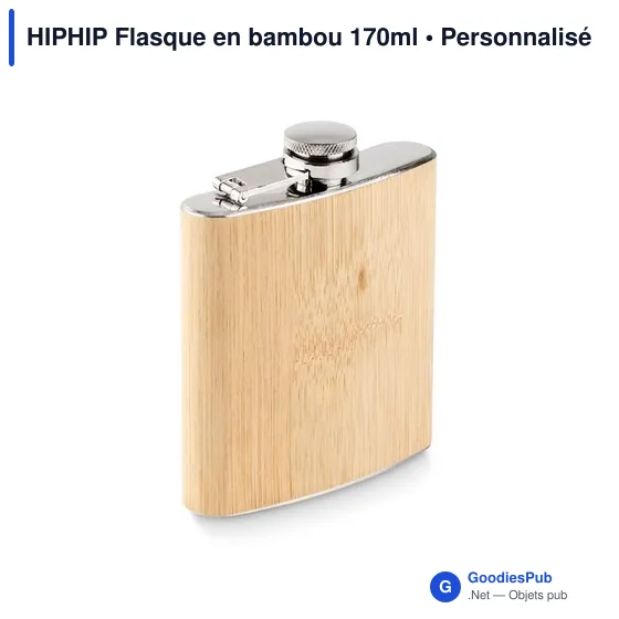 HIPHIP Flasque en bambou 170ml - Image 1