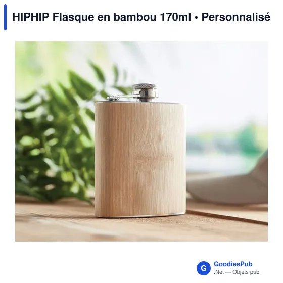 HIPHIP Flasque en bambou 170ml - Image 2