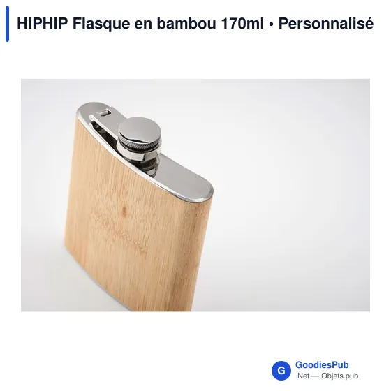 HIPHIP Flasque en bambou 170ml - Image 3