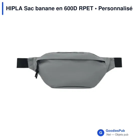 Sac banane personnalisable HIPLA avec logo en 600D RPET - Image 2