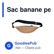 Sac banane personnalisable HIPLA avec logo en 600D RPET - Miniature 12