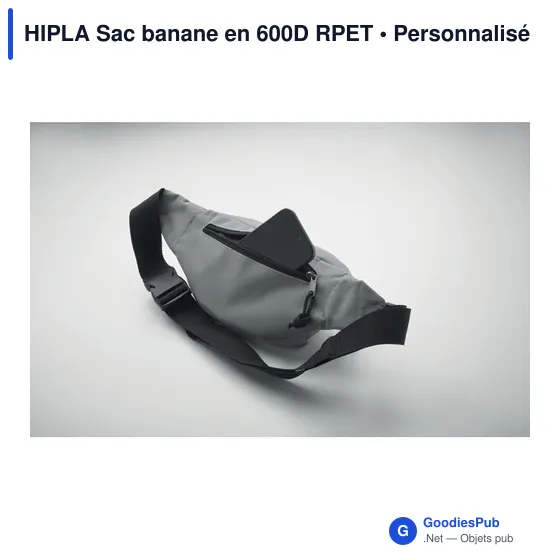 Sac banane personnalisable HIPLA avec logo en 600D RPET - Image 4