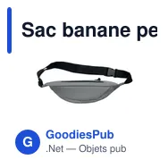 Sac banane personnalisable HIPLA avec logo en 600D RPET - Miniature 5