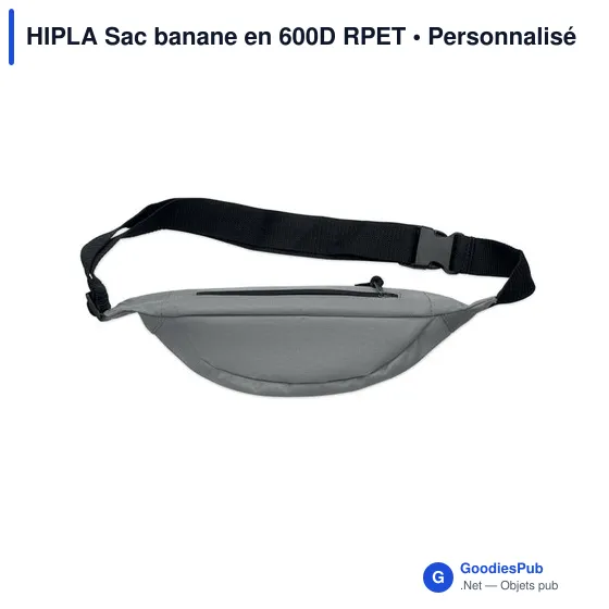 Sac banane personnalisable HIPLA avec logo en 600D RPET - Image 5