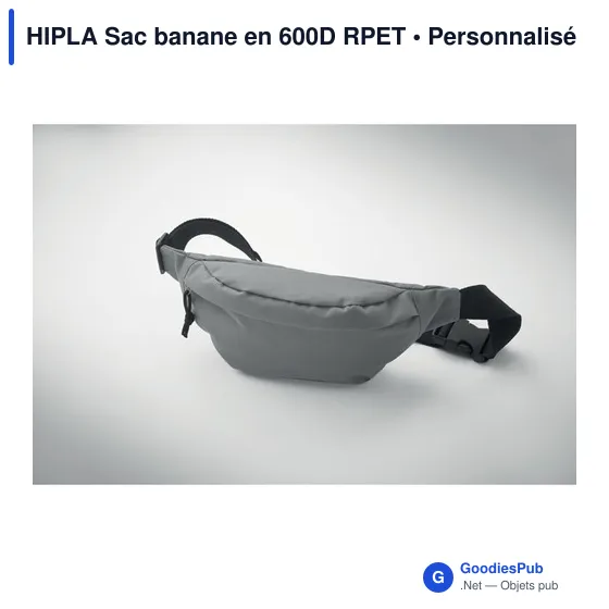 Sac banane personnalisable HIPLA avec logo en 600D RPET - Image 6