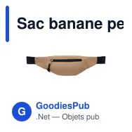 Sac banane personnalisable HIPLA avec logo en 600D RPET - Miniature 9