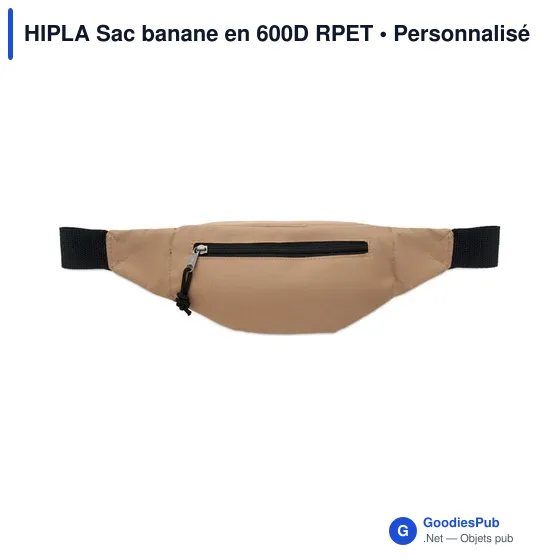 Sac banane personnalisable HIPLA avec logo en 600D RPET - Image 9