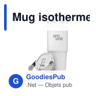 Mug isotherme personnalisable Hippo Recycled Steel Cup 900 ml avec logo - Miniature 10