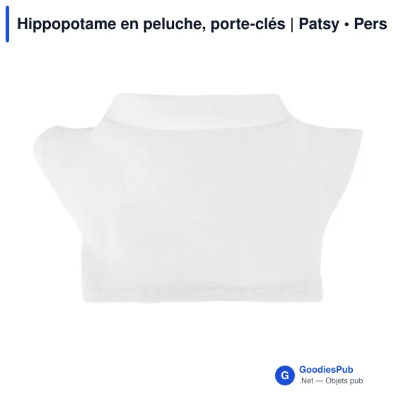 Porte-clés hippopotame en peluche personnalisable avec logo | Patsy - Image 5
