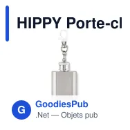 HIPPY Porte-clés avec mini flasque - Miniature 1